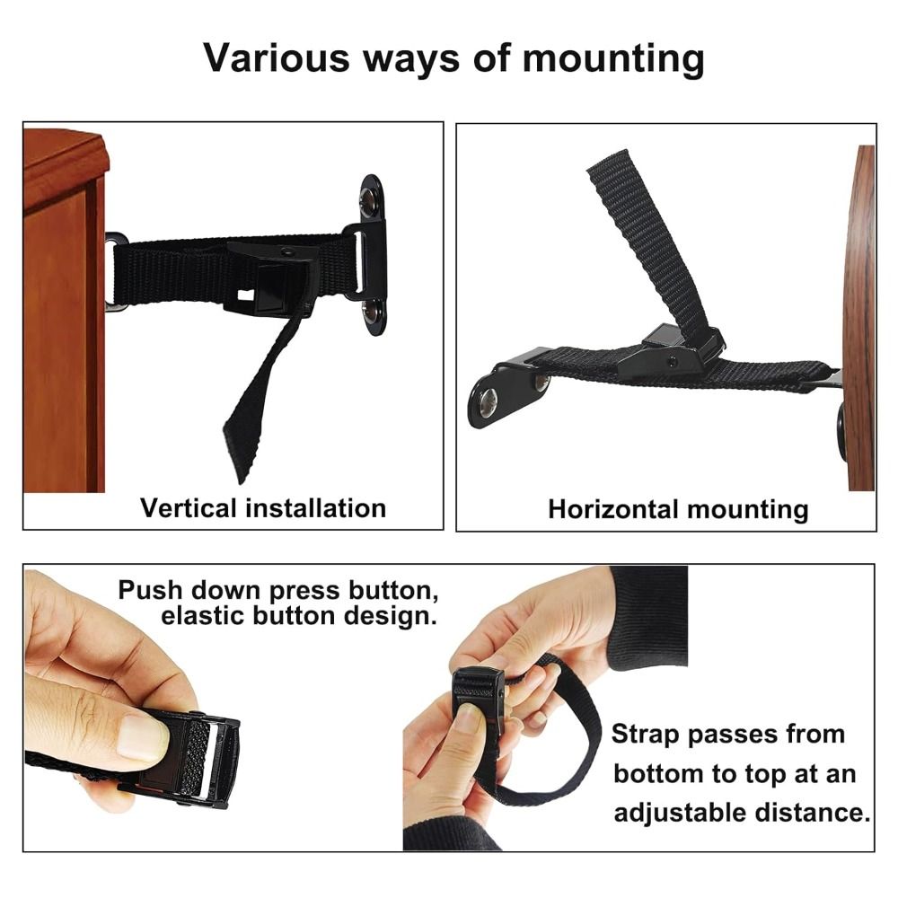 내진 가구 고정장치 어린이 보호 조절 가능한 가구 안전 - Earthquake Anchor Strap 리뷰 및 가격