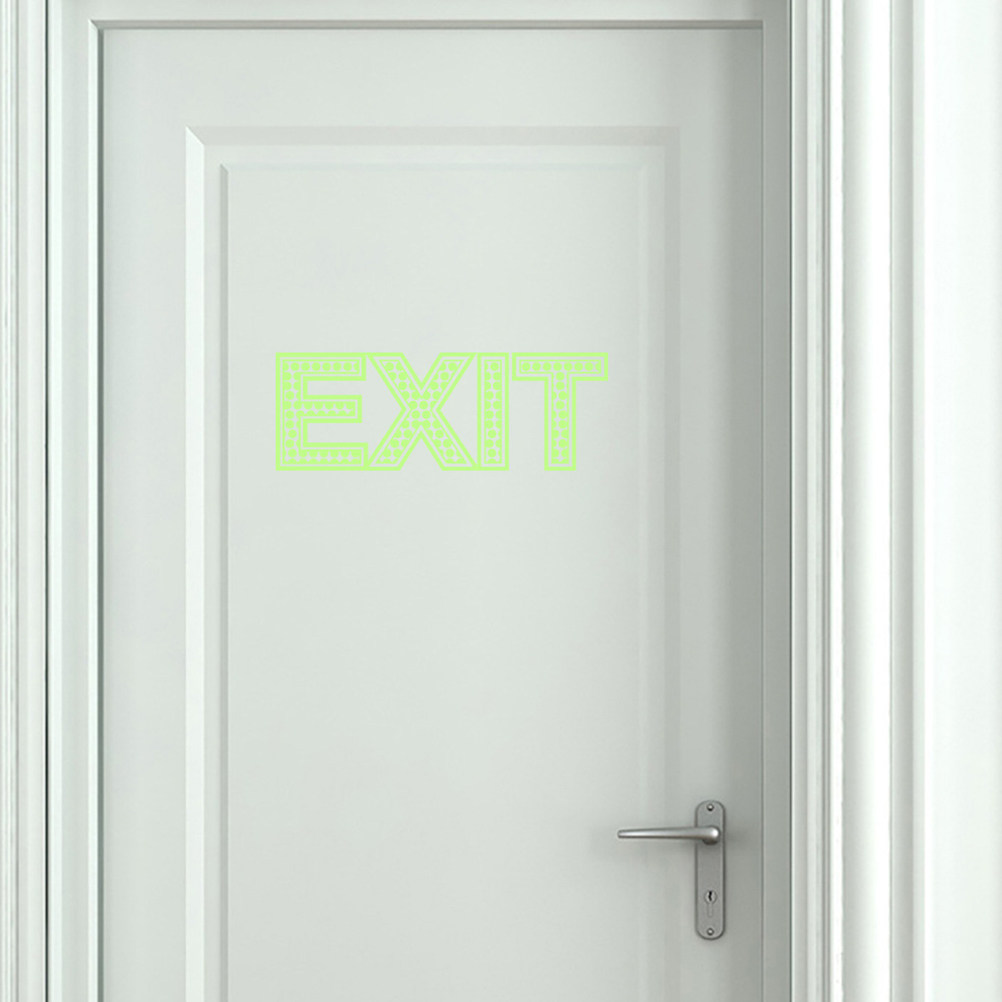 3개입 야간 발광 출구 스티커 라이트 형광 발광 비상  - Emergency Exit Sign 리뷰 및 가격
