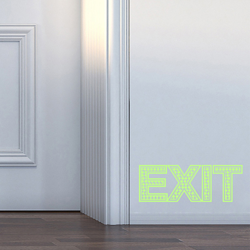 3개입 야간 발광 출구 스티커 라이트 형광 발광 비상  - Emergency Exit Sign 리뷰 및 가격