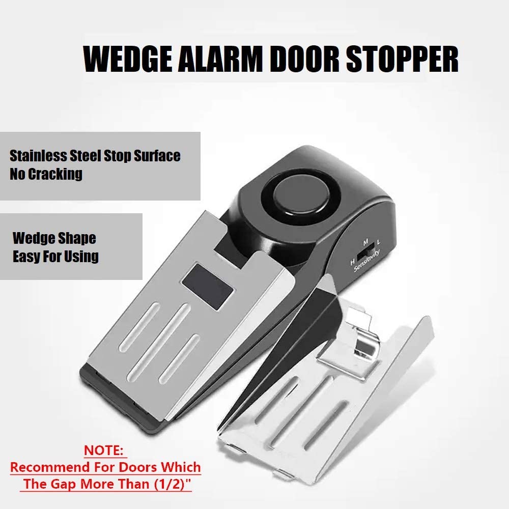 1개 도어 스토퍼 알람 휴대용 120db 쐐기형 보안  - Door Stop Alarm 리뷰 및 가격