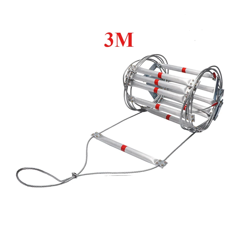 내구성 있는 3M 소프트 로프 사다리 가정용 와이어 로 - Fire Escape Ladder 리뷰 및 가격