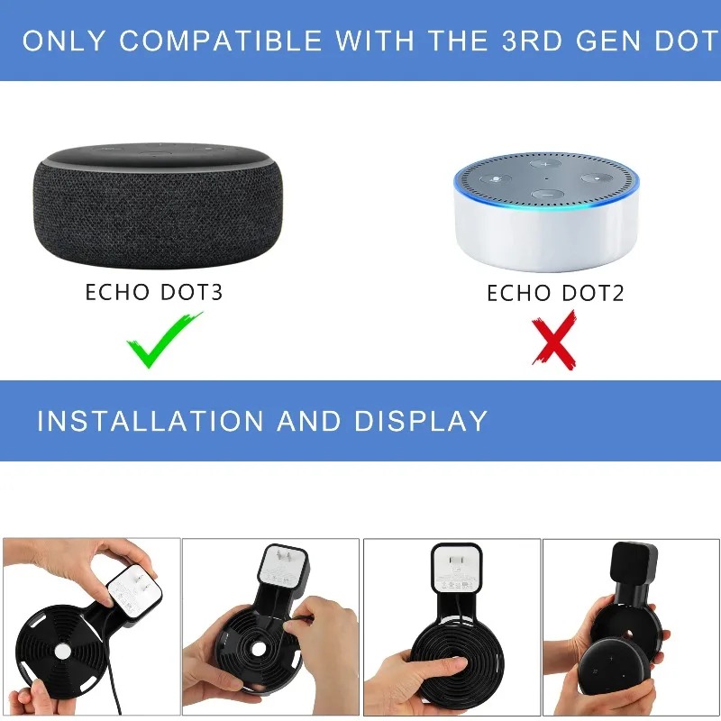 에코 닷 3용 벽걸이 홀더 코드 관리 브래킷 스마트 스 - Amazon Speaker Echo Pop 리뷰 및 가격