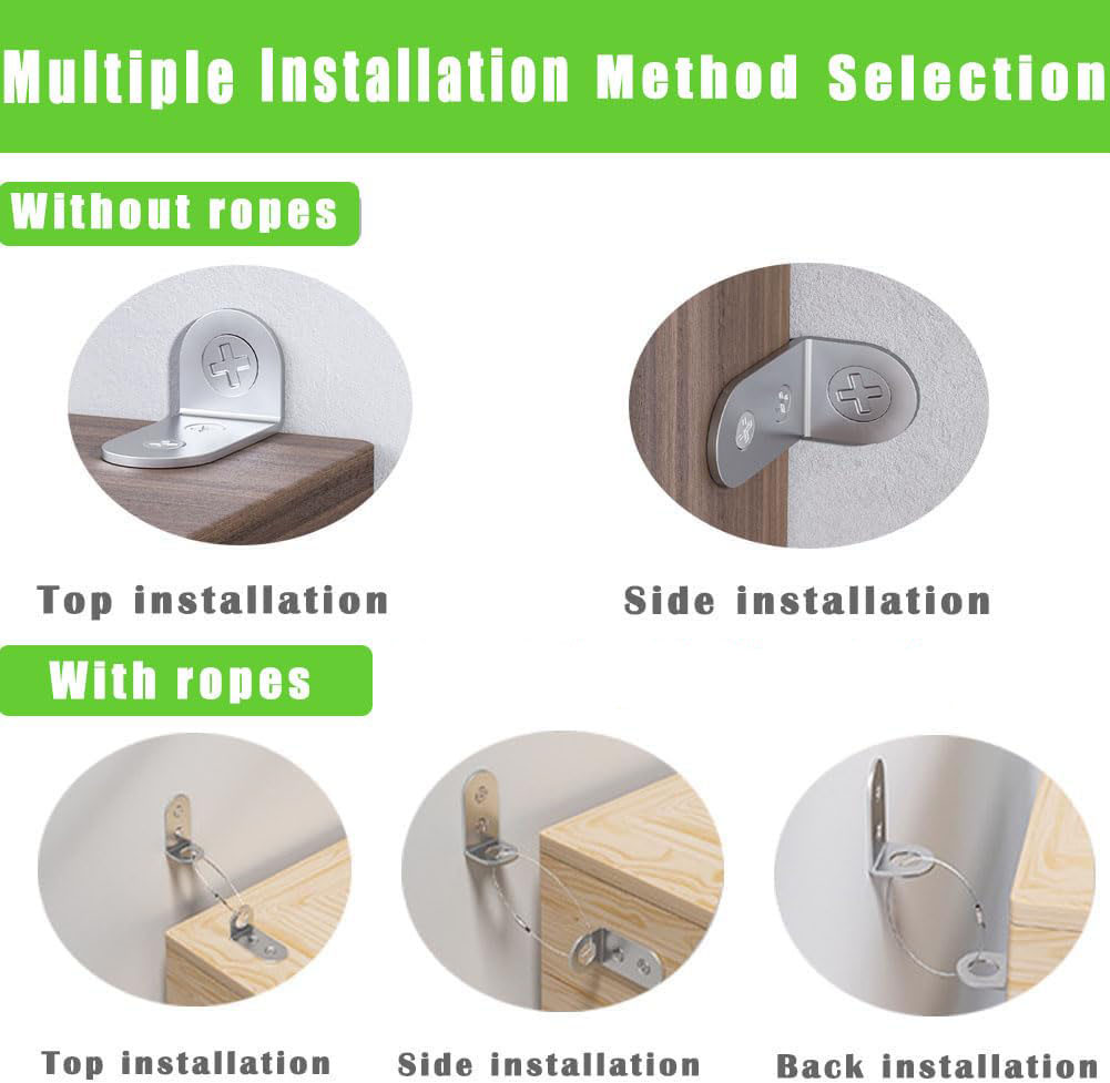 4개 가구 고정 앵커 지진 방지 스트랩, 옷장 벽면 넘 - Earthquake Anchor Strap 리뷰 및 가격