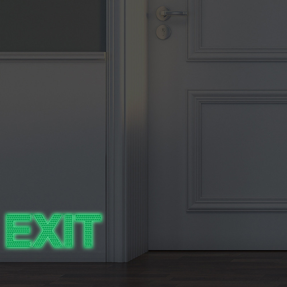 발광 출구 벽 스티커 데칼, 어둠 속에서 빛나는 비상  - Emergency Exit Sign 리뷰 및 가격