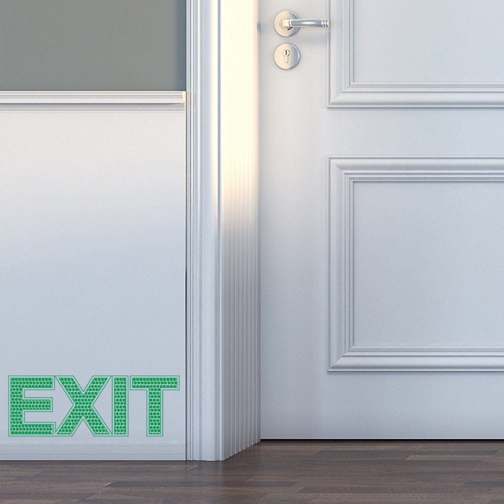발광 출구 벽 스티커 데칼, 어둠 속에서 빛나는 비상  - Emergency Exit Sign 리뷰 및 가격
